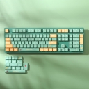 Dropshipping 104+23 XDA Keycaps Set PBT Dye-subbed ANSI ISO Layout for GK61 64 68 84 87 104 108 (Summer Rice Fragrance)